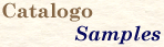 Catalogo, Samples